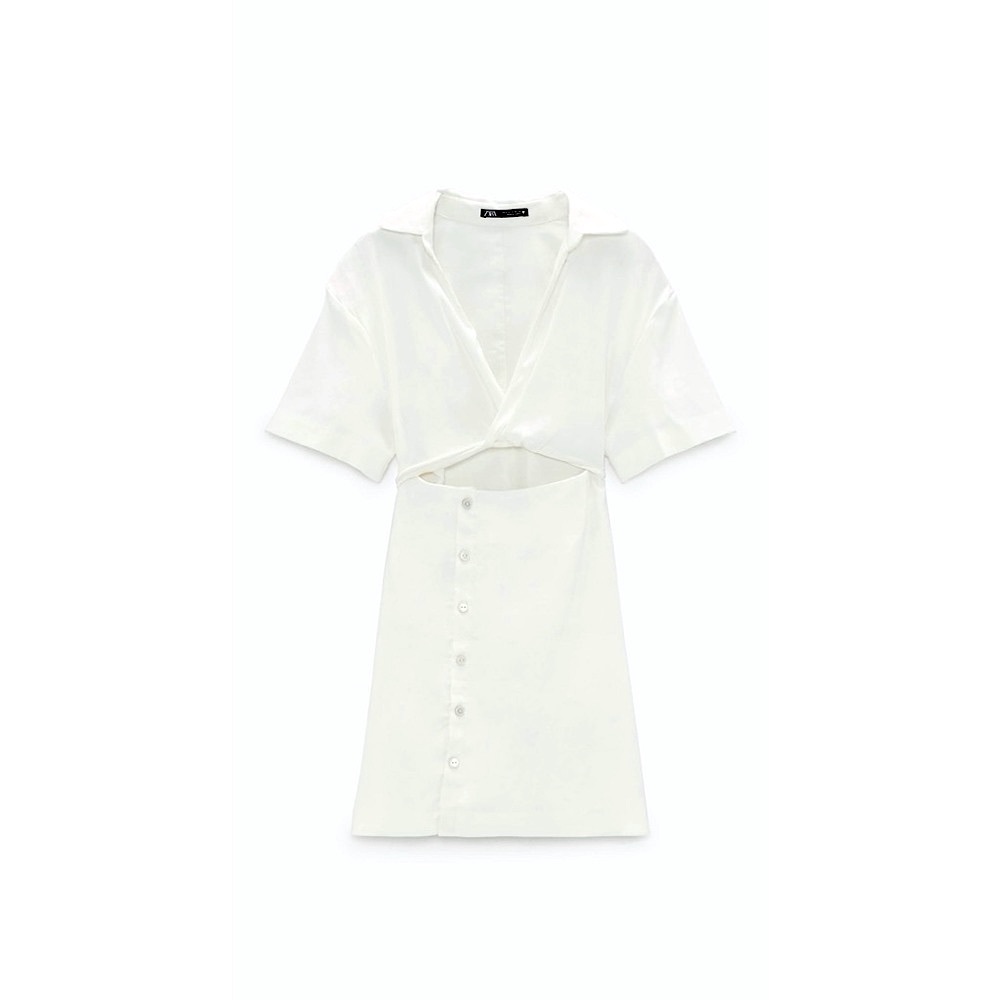 Zara White Linen dress